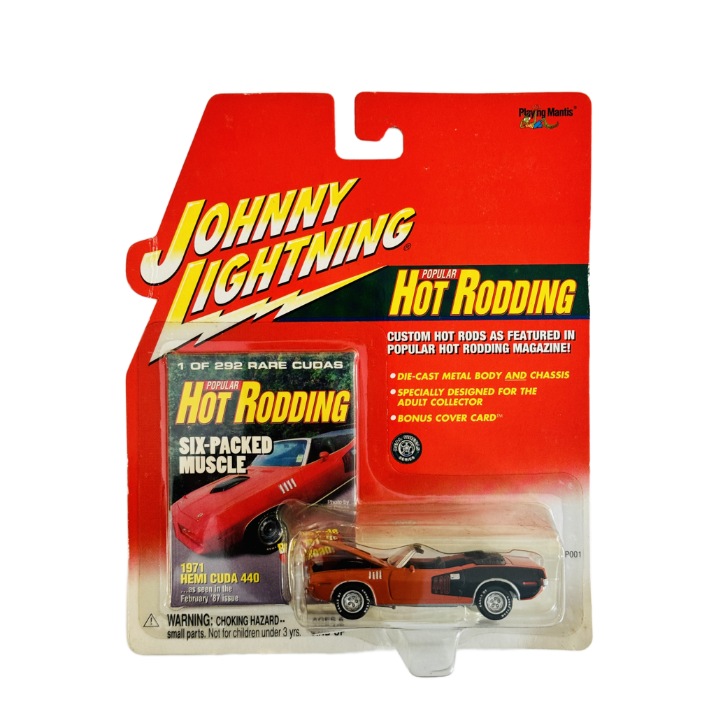 Johnny Lightning Popular Hot Rodding 1971 HEMI Cuda 440 - Bent Blister