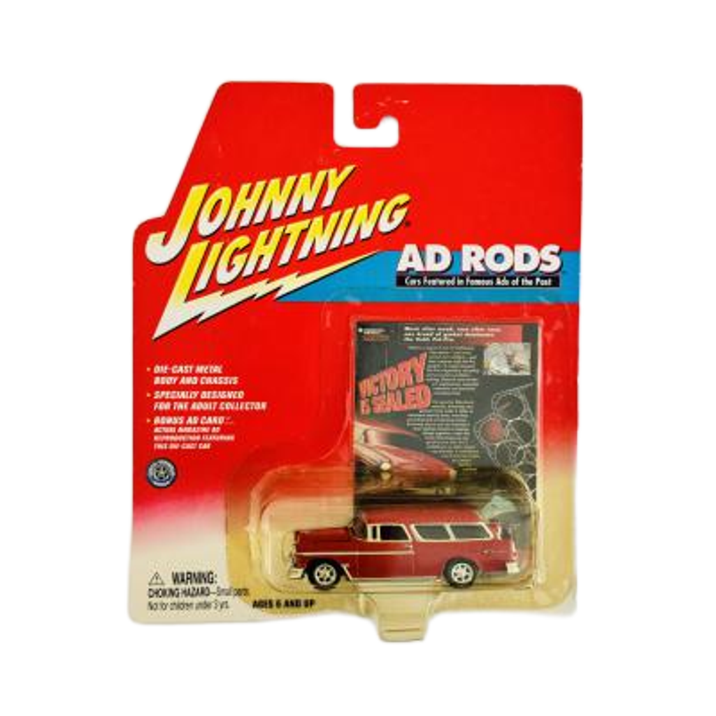 Johnny Lightning Ad Rods 1955 Chevy Nomad - Yellowed Blister