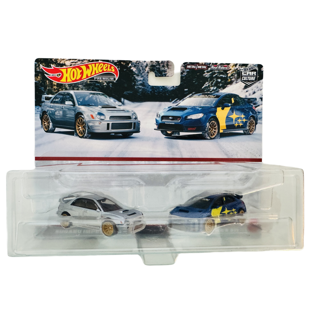 Hot Wheels Premium Subaru Impreza WRX & '16 Subaru WRX STI Two Pack