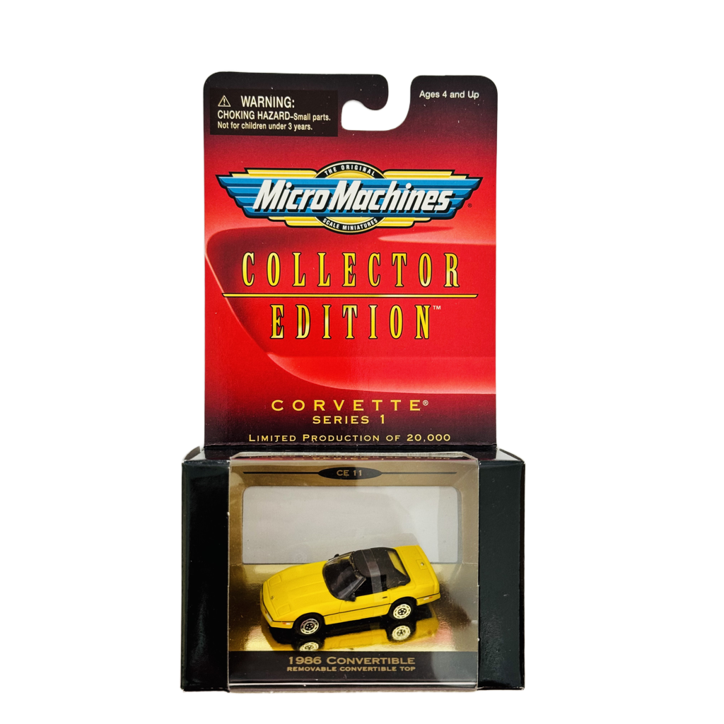 Micro Machines Corvette Series 1 1986 Convertible - Yellow