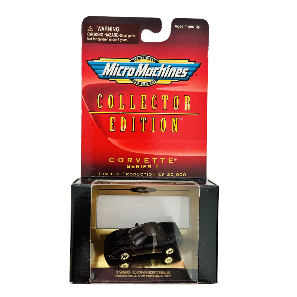 Micro Machines Corvette Series 1 1998 Convertible - Black