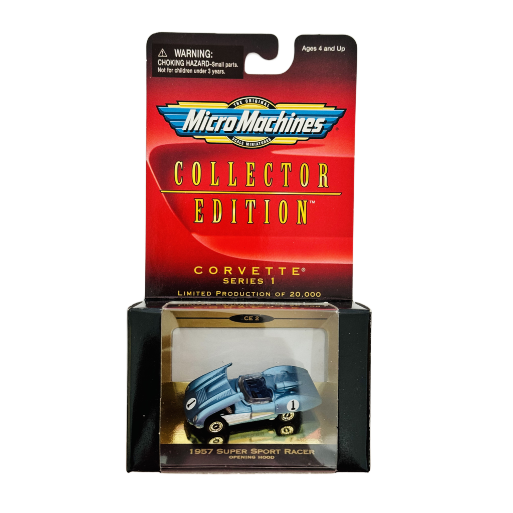 Micro Machines Corvette Series 1 1957 Super Sport Racer - Blue