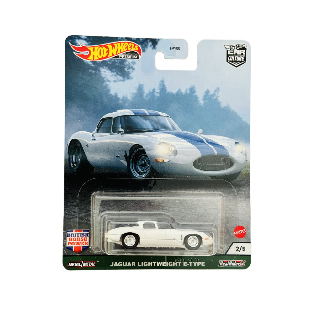 Hot Wheels Premium British Horse Power Jaguar Lightweight E-Type