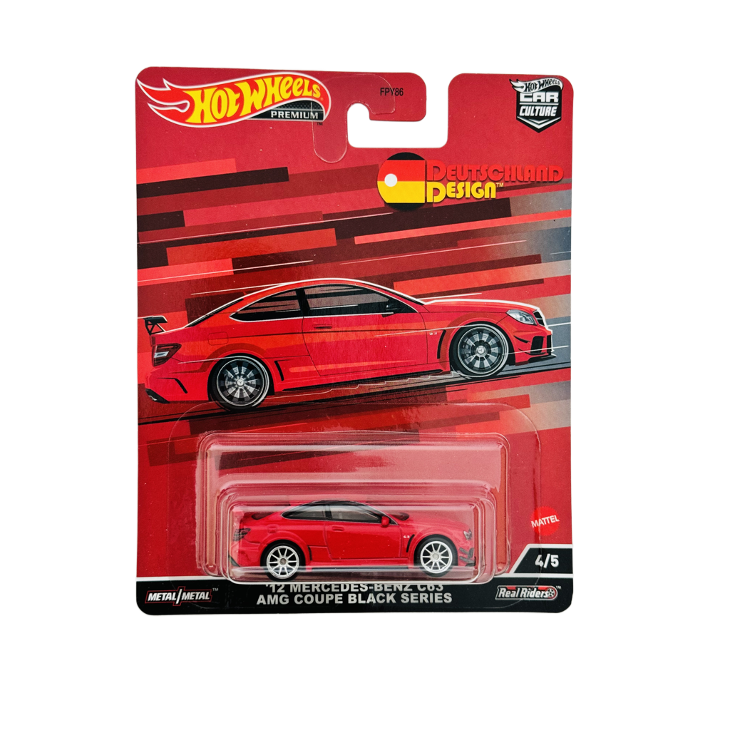 Hot Wheels Premium Deutschland Design 12 Mercedes-Benz C63 AMG Coupe Black Series