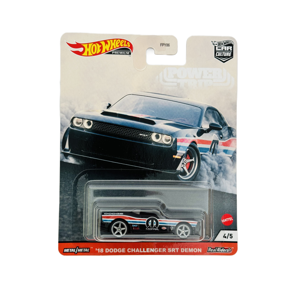 Hot Wheels Premium Power Trip '18 Dodge Challenger SRT Demon