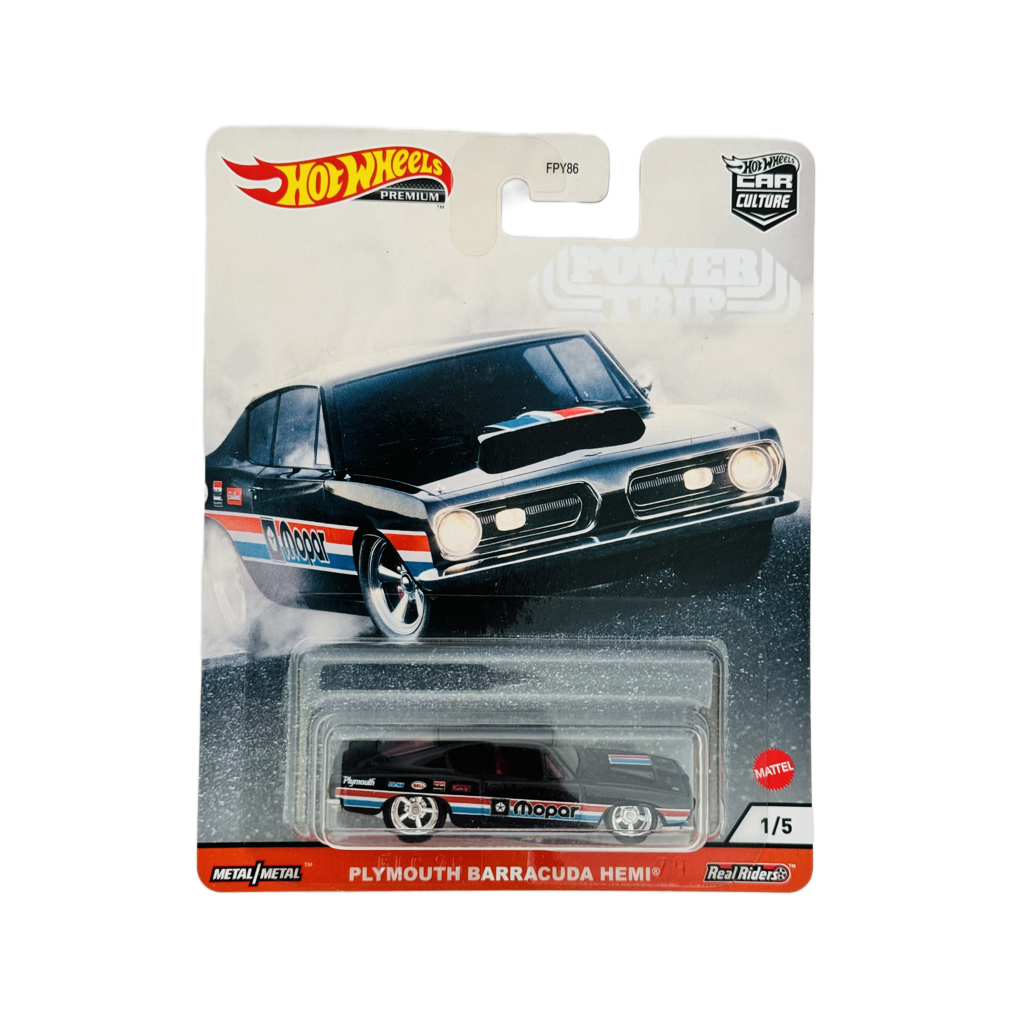 Hot Wheels Premium Power Trip Plymouth Barracuda HEMI