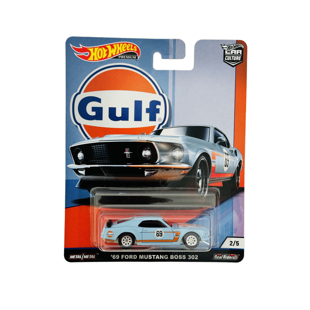 Hot Wheels Premium Gulf '69 Ford Mustang Boss 302