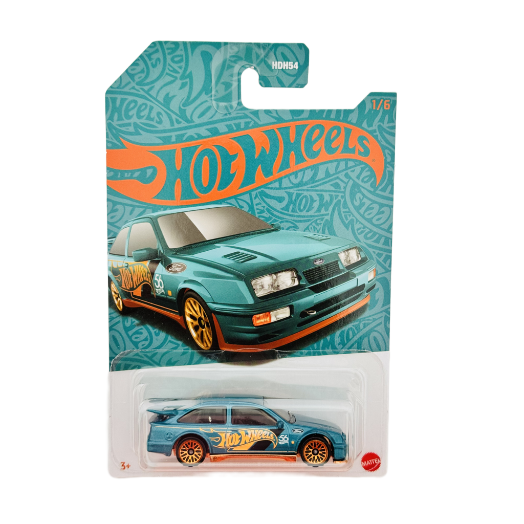 Hot Wheels 56th Anniversary Pearl & Chrome '87 Ford Sierra Cosworth