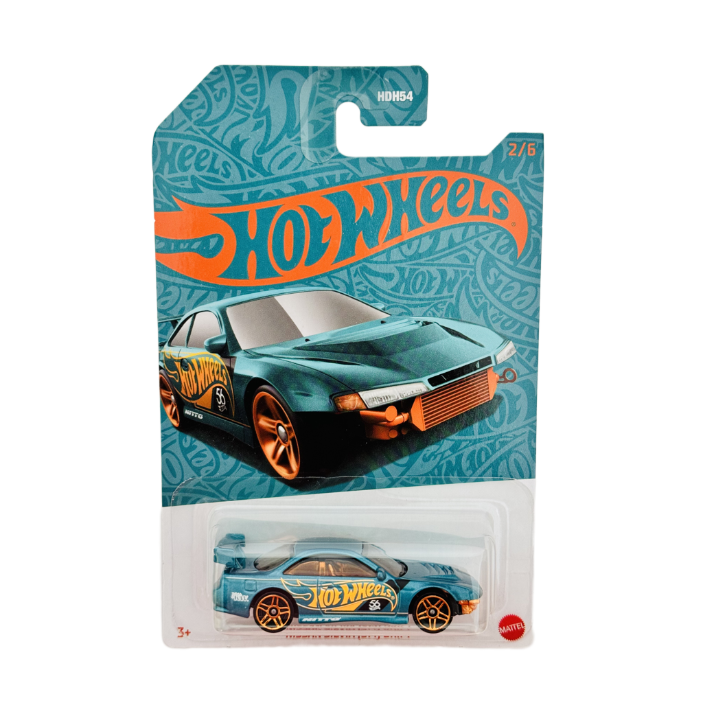 Hot Wheels 56th Anniversary Pearl & Chrome Nissan Silvia (S14) Drift