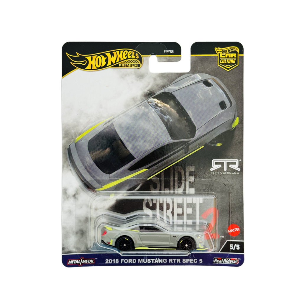 Hot Wheels Premium Slide Street 2 2018 Ford Mustang RTR Spec 5