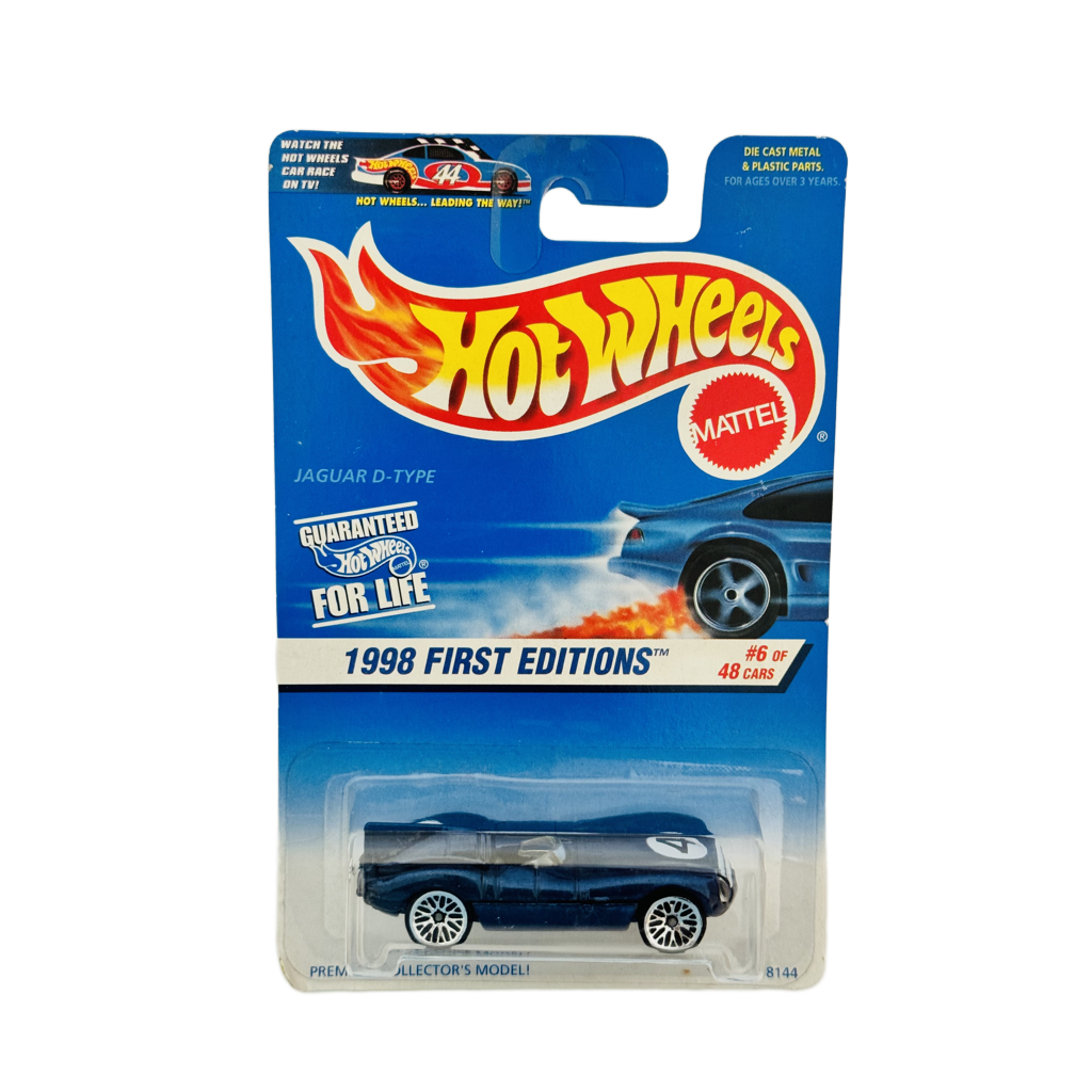 Hot Wheels #638 Jaguar D-Type - Cracked Blister