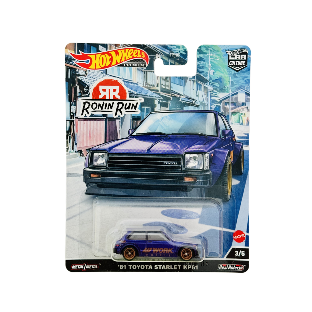 Hot Wheels Premium Ronin Run '81 Toyota Starlet KP61