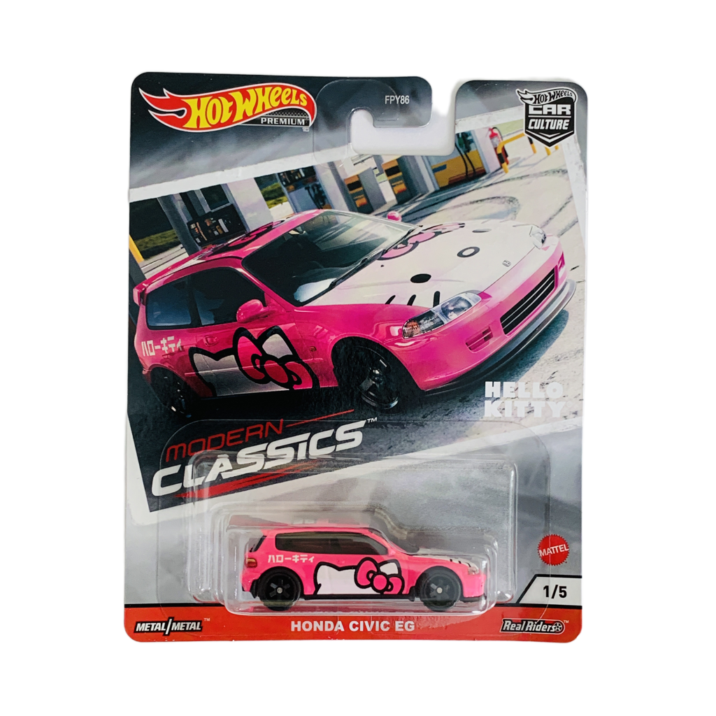 Hot Wheels Premium Modern Classics Hello Kitty Honda Civic EG