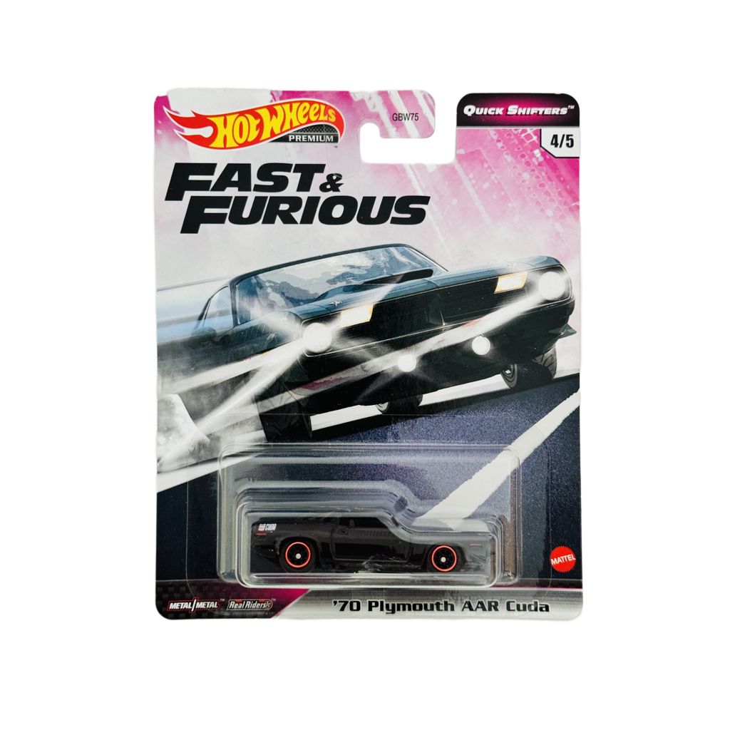 Hot Wheels Premium Fast & Furious Quick Shifters '70 Plymouth AAR Coda