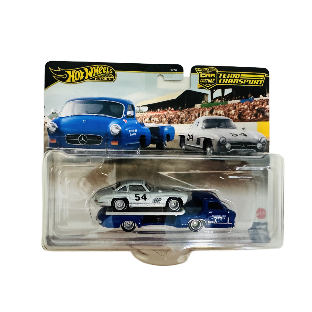 Hot Wheels Team Transport #70 Mercedes-Benz 300 SL / '55 Mercedes-Benz Blaues Wunder