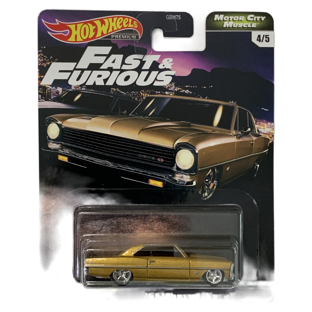 Hot Wheels Premium Fast & Furious Motor City Muscle '66 Chevy Nova