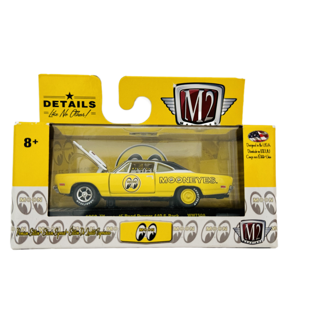 M2 Machines Mooneyes 1969 Plymouth Road Runner 440 6-Pack - Walmart Exclusive