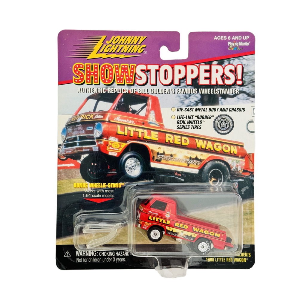 Johnny Lightning Show Stoppers Bill Maverick Golden's 1988 Little Red Wagon