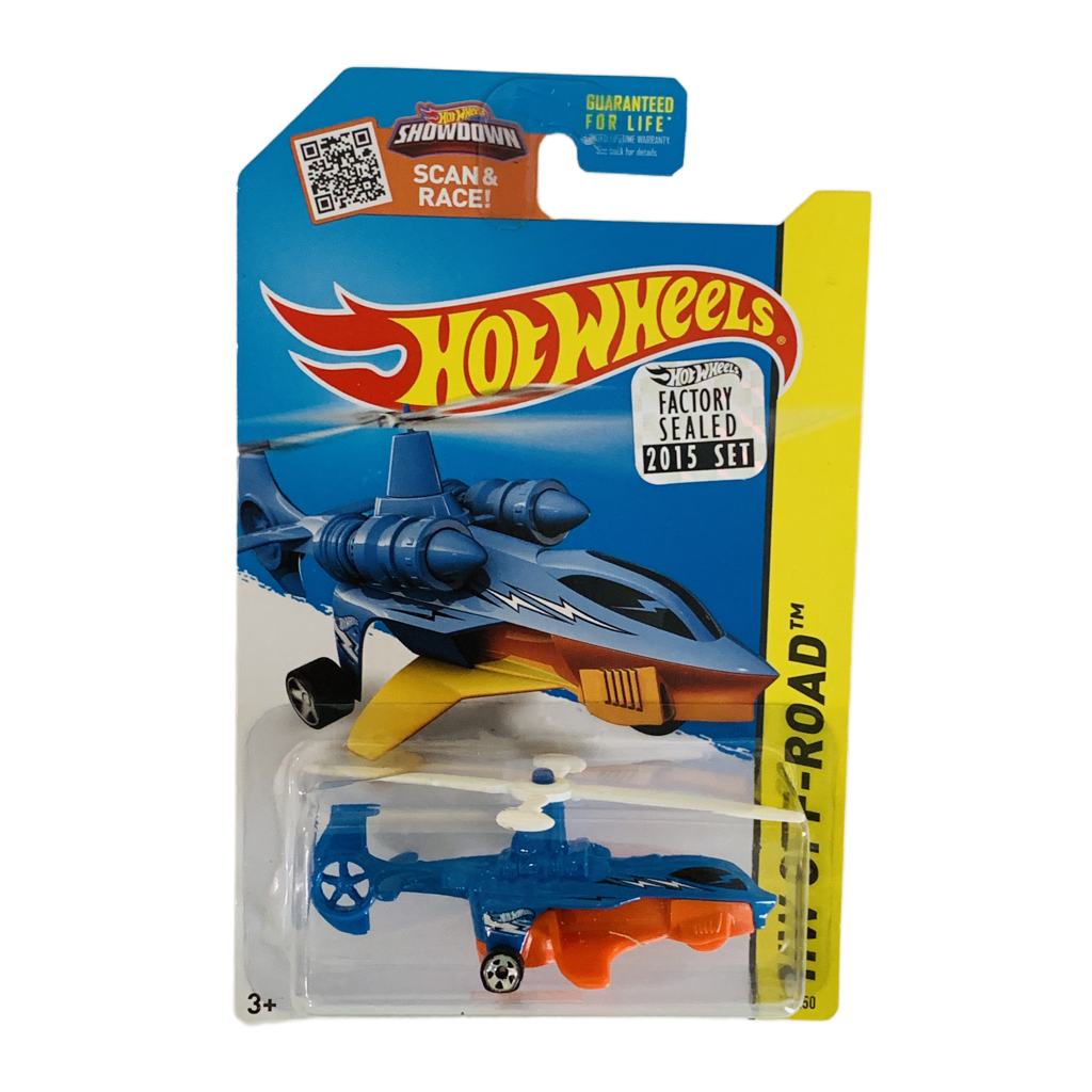 Hot Wheels 2015 Factory Set #94 Sky Knife - Blue - Bent Blister