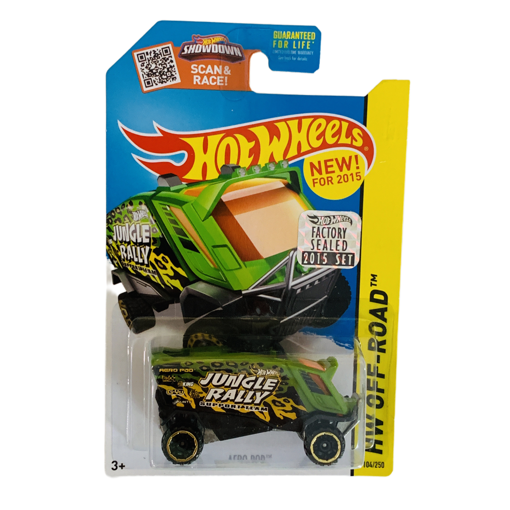 Hot Wheels 2015 Factory Set #104 Aero Pod - Green