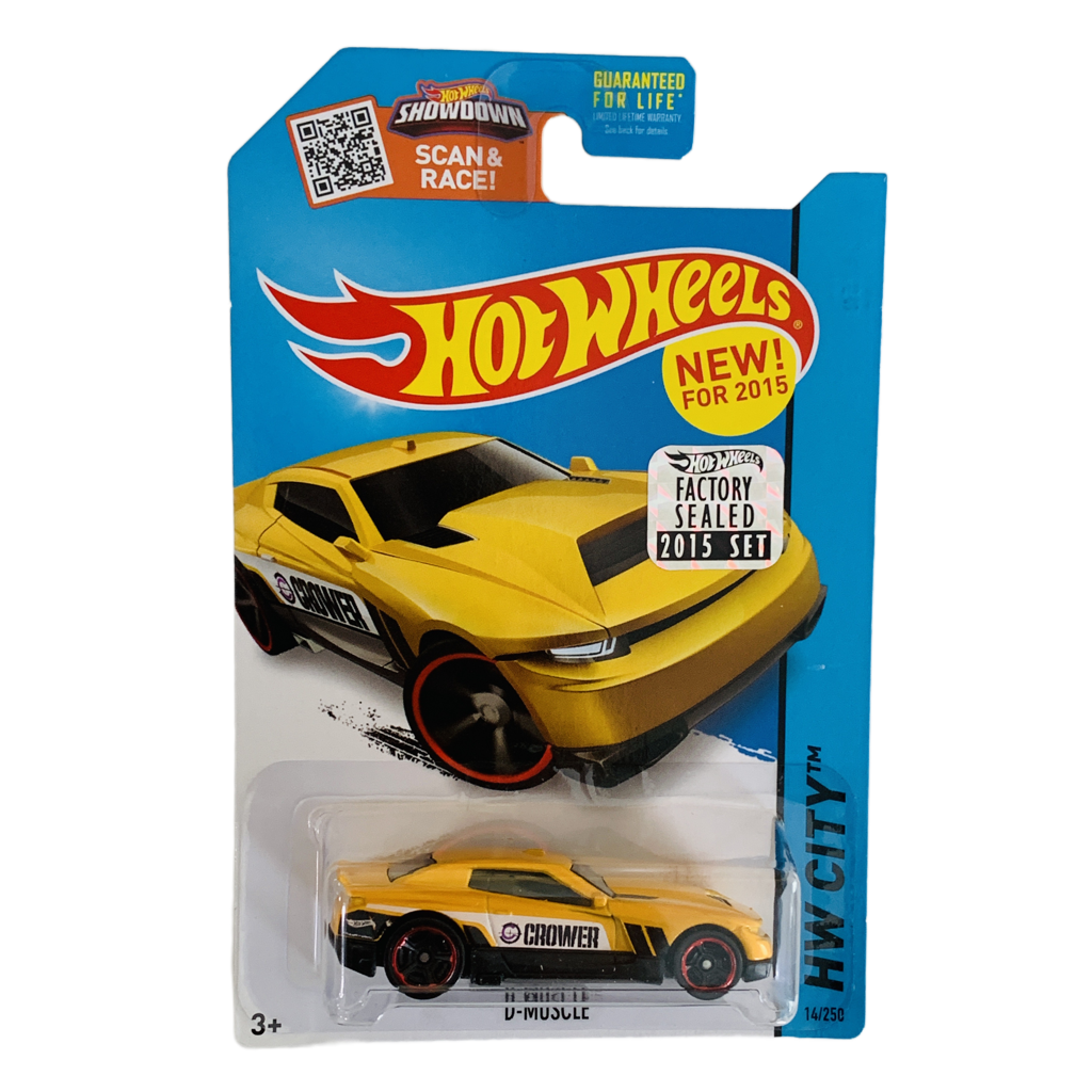 Hot Wheels 2015 Factory Set #14 D-Muscle - Yellow