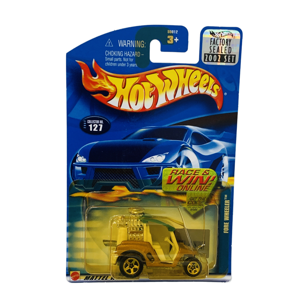 Hot Wheels 2002 Factory Set #127 Fore Wheeler - Yellowed Blister