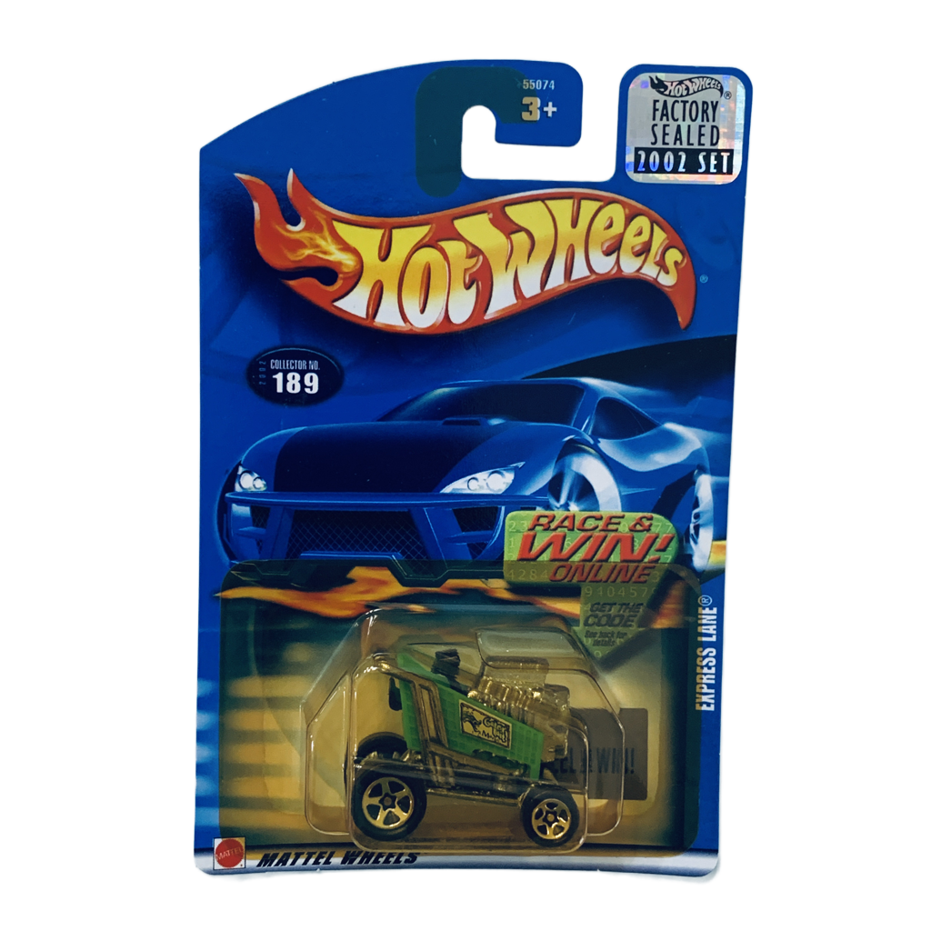 Hot Wheels 2002 Factory Set #189 Express Lane - Yellowed Blister