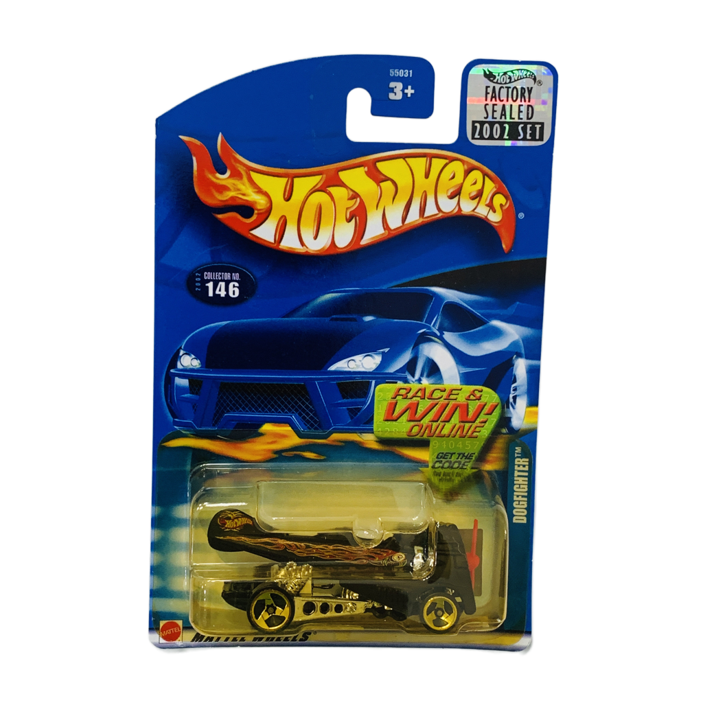 Hot Wheels 2002 Factory Set #146 Dogfighter - Yellowed Blister