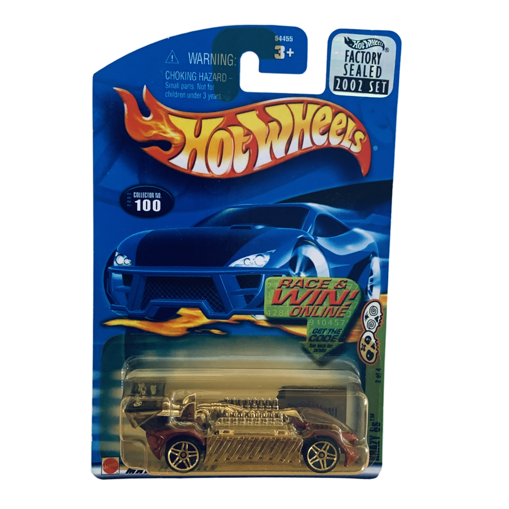 Hot Wheels 2002 Factory Set #100 Krazy 8s - Yellowed Blister