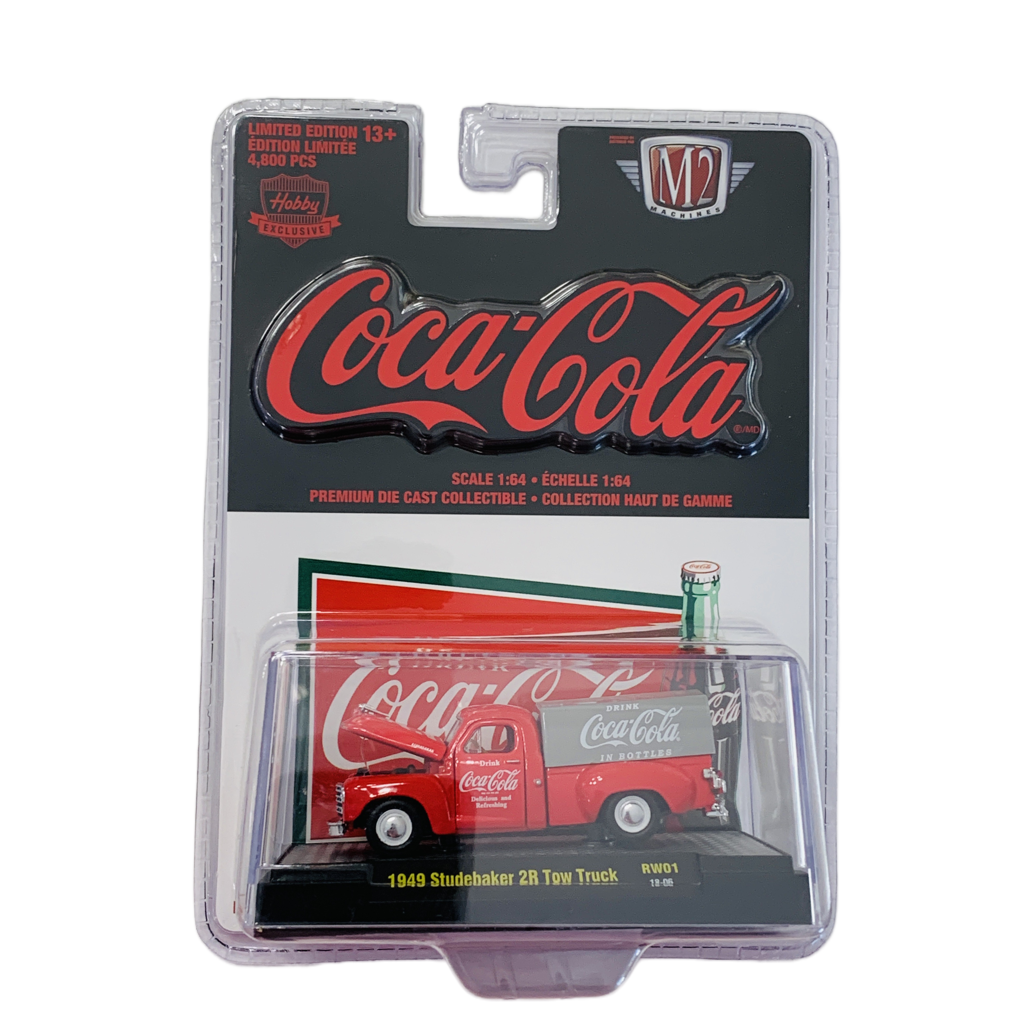 M2 Machines Coca-Cola 1949 Studebaker 2R Tow Truck - Limited to 4,800 - Hobby Shop Release