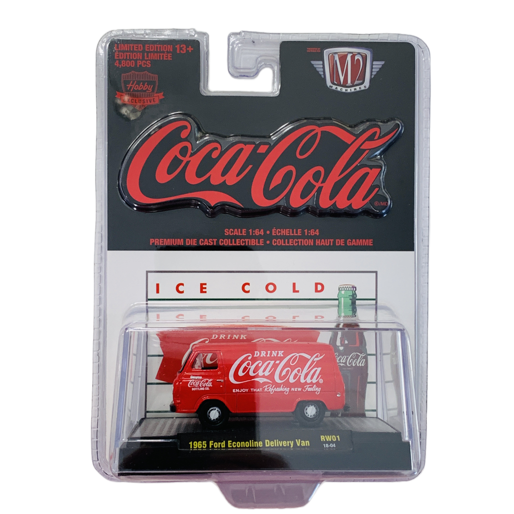 M2 Machines Coca-Cola 1965 Ford Econoline Delivery Van - Limited to 4,800 - Hobby Shop Release