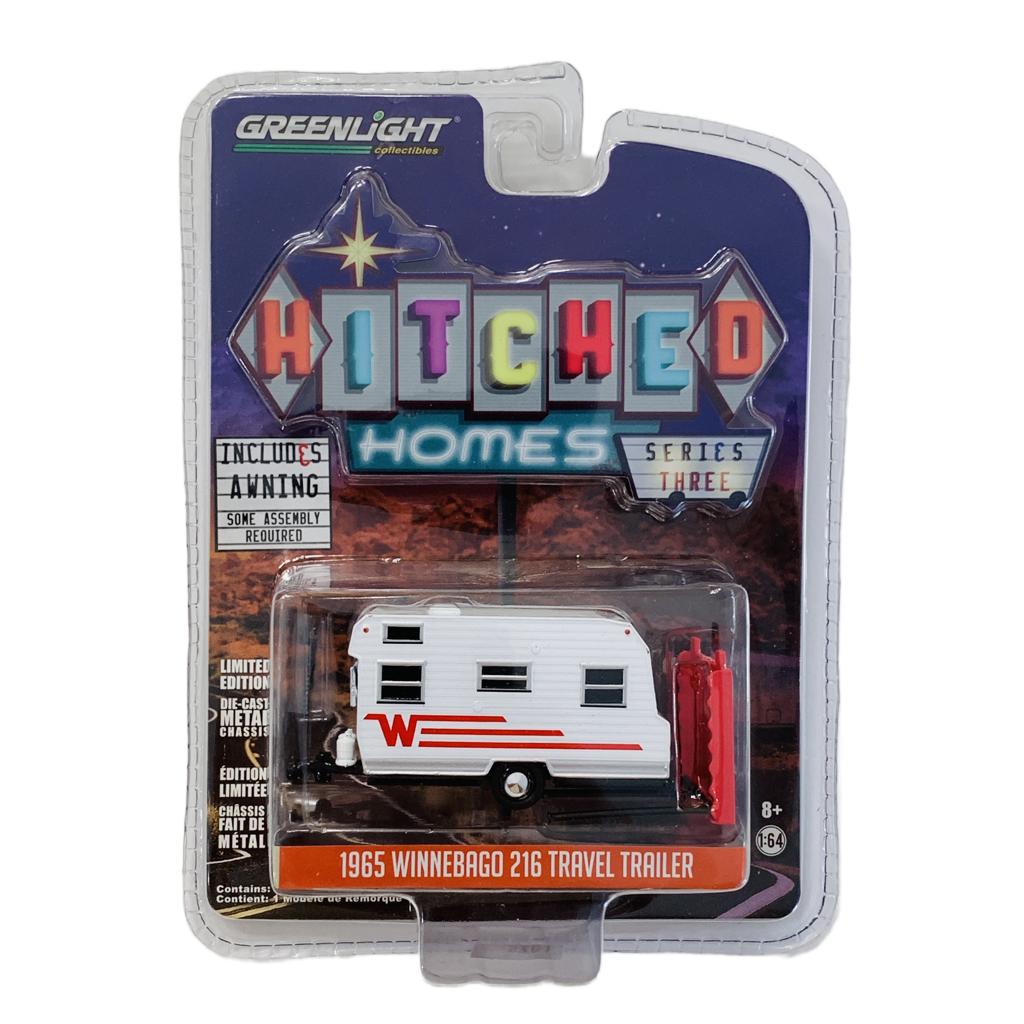 Greenlight Hitched Homes Series Three 1965 Winnebago 216 Travel Trailer