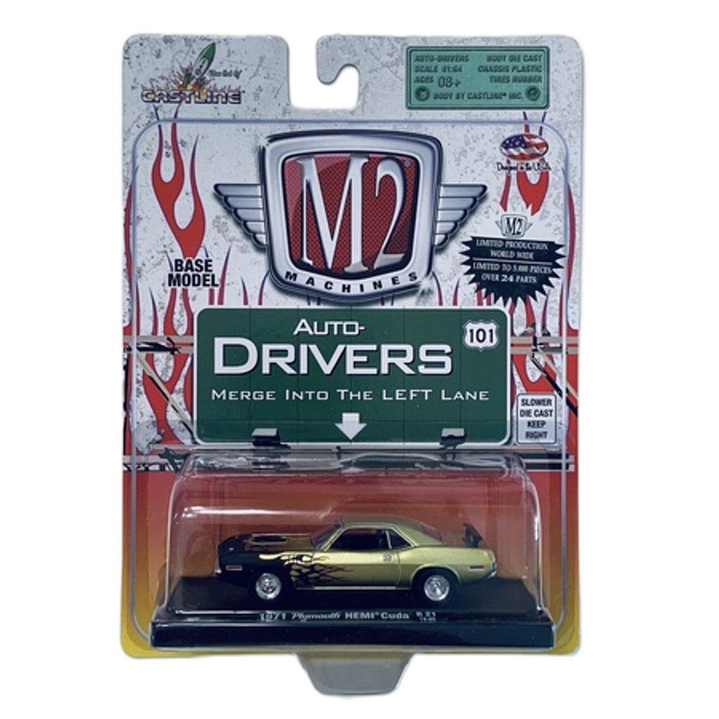 M2 Machines Auto-Drivers Limited Edition 1971 Plymouth HEMI Cuda - Only 5,000 Worldwide