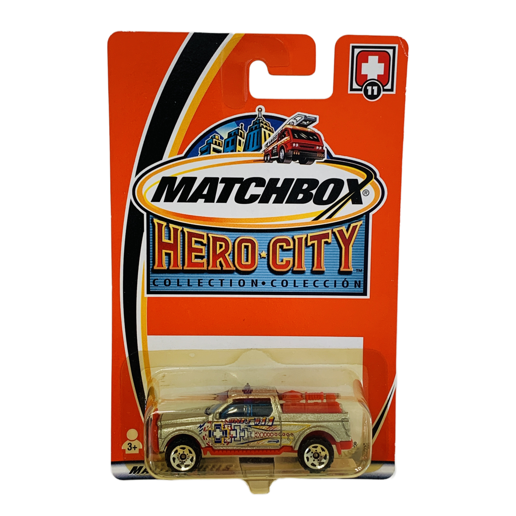 Matchbox Hero City #11 Emergency Response - Yellowed Blister