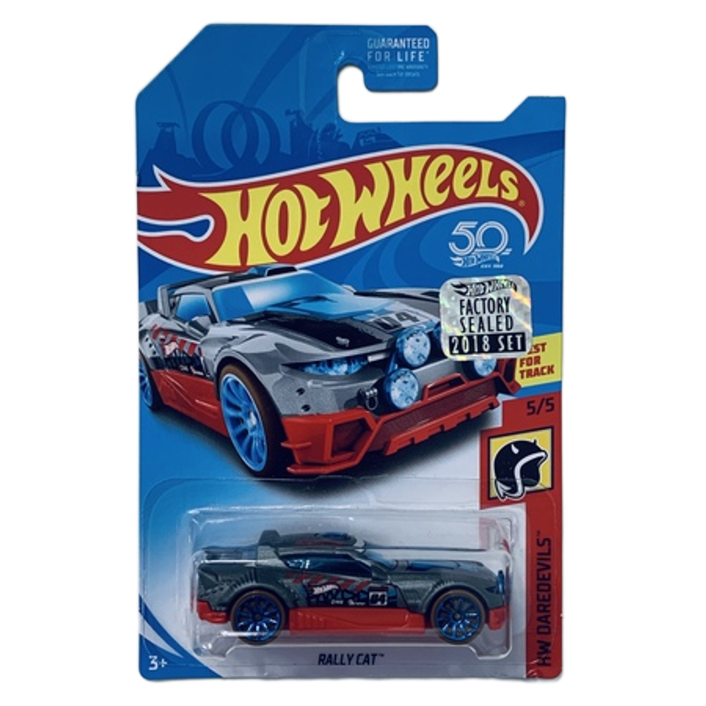 Hot Wheels 2018 Factory Set Rally Cat - Grey