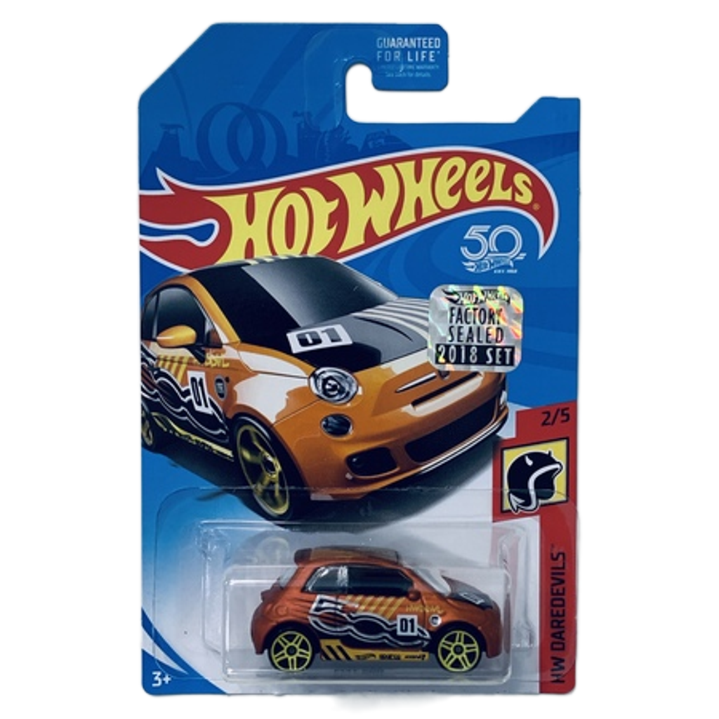 Hot Wheels 2018 Factory Set Fiat 500 - Orange