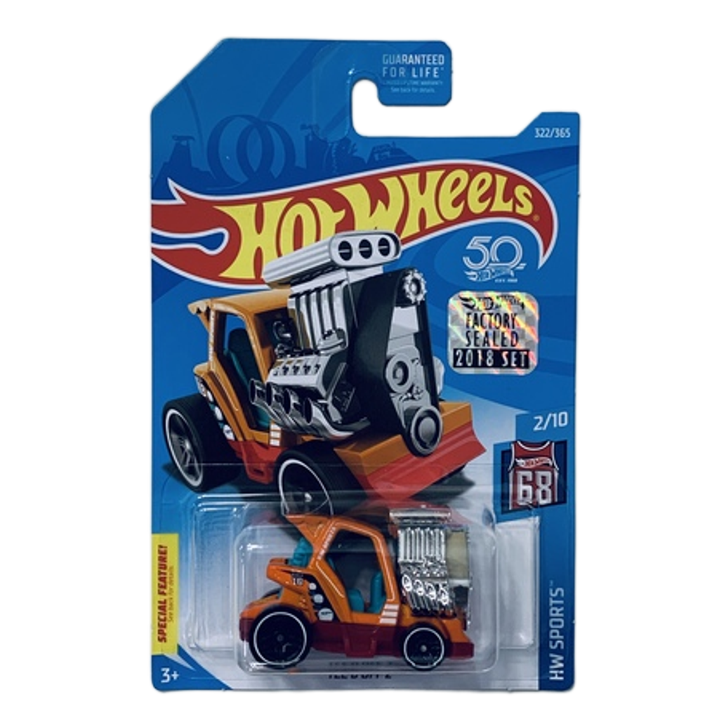 Hot Wheels 2018 Factory Set #322 Tee'd Off 2 - Orange