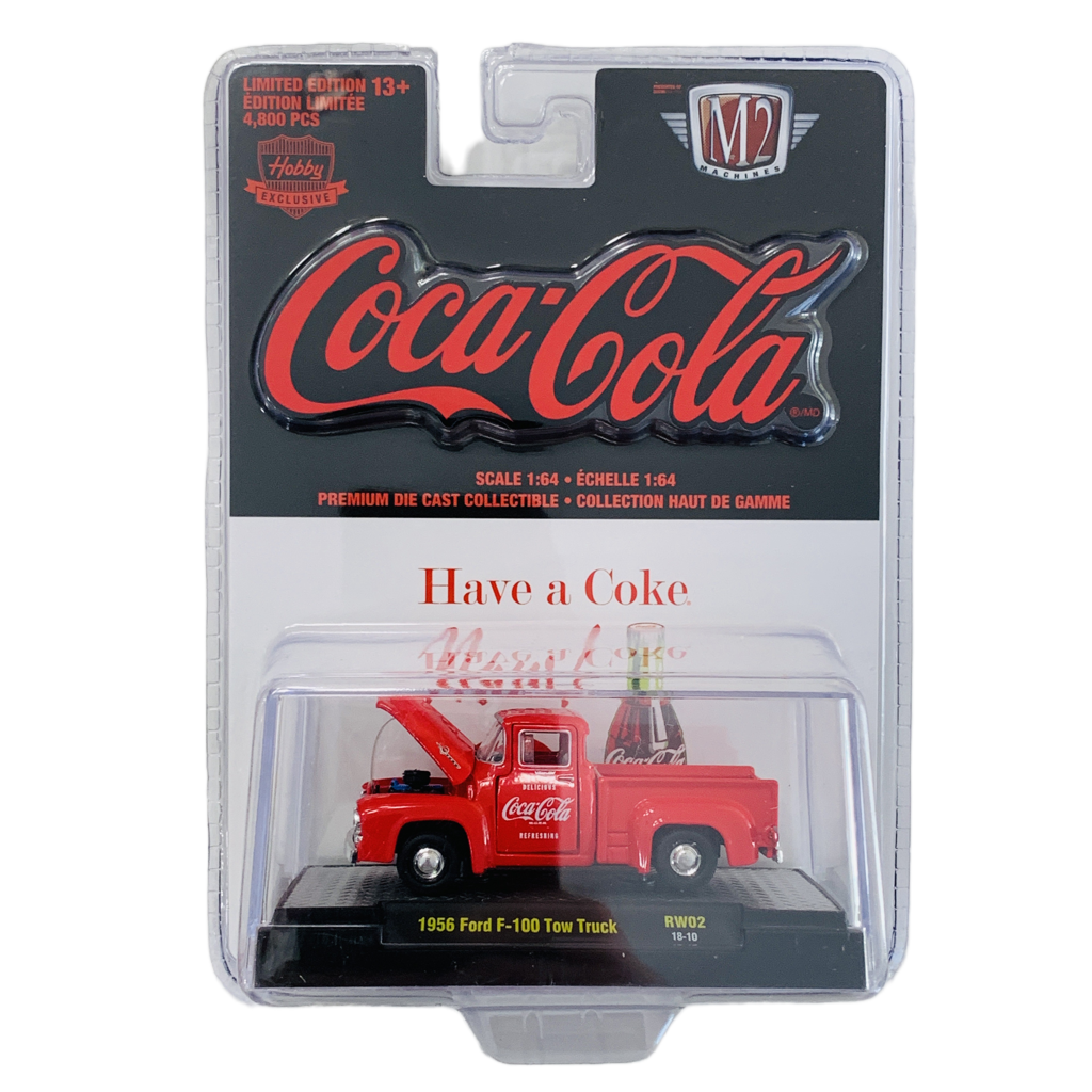 M2 Machines Coca-Cola 1956 Fored F-100 Tow Truck RW02 - Hobby Exclusive