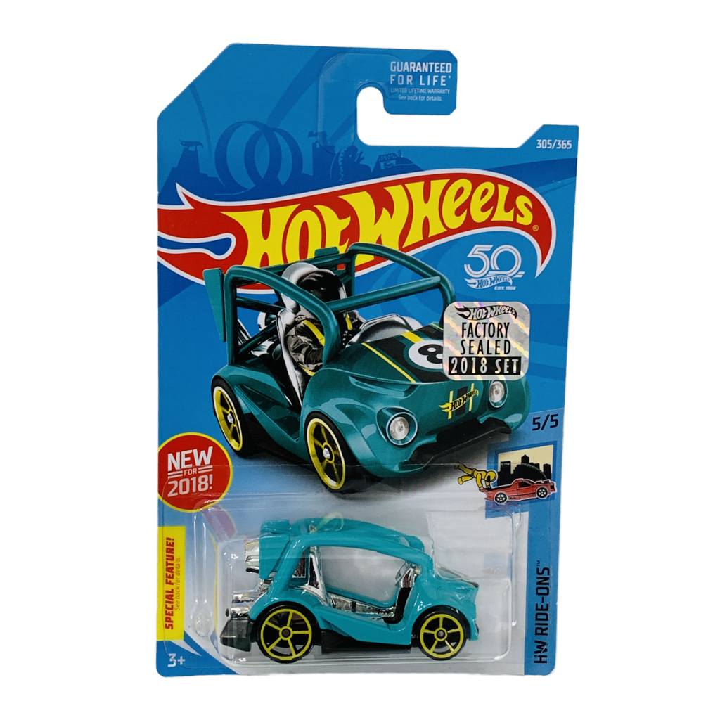 Hot Wheels 2018 Factory Set #305 Kick Kart - Teal