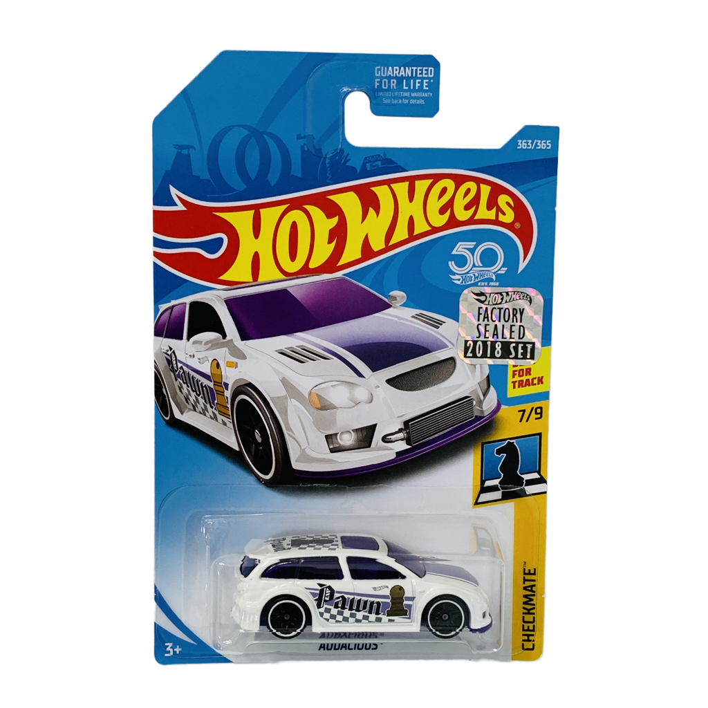 Hot Wheels 2018 Factory Set #363 Audacious - White