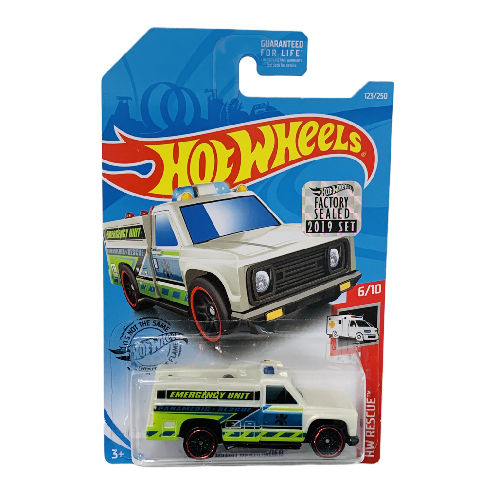 Hot Wheels 2019 Factory Set #123 HW Rapid Responder - White