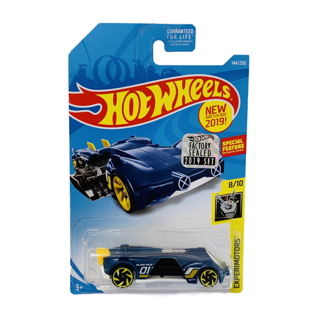 Hot Wheels 2019 Factory Set #144 Slide Kick - Steel Blue