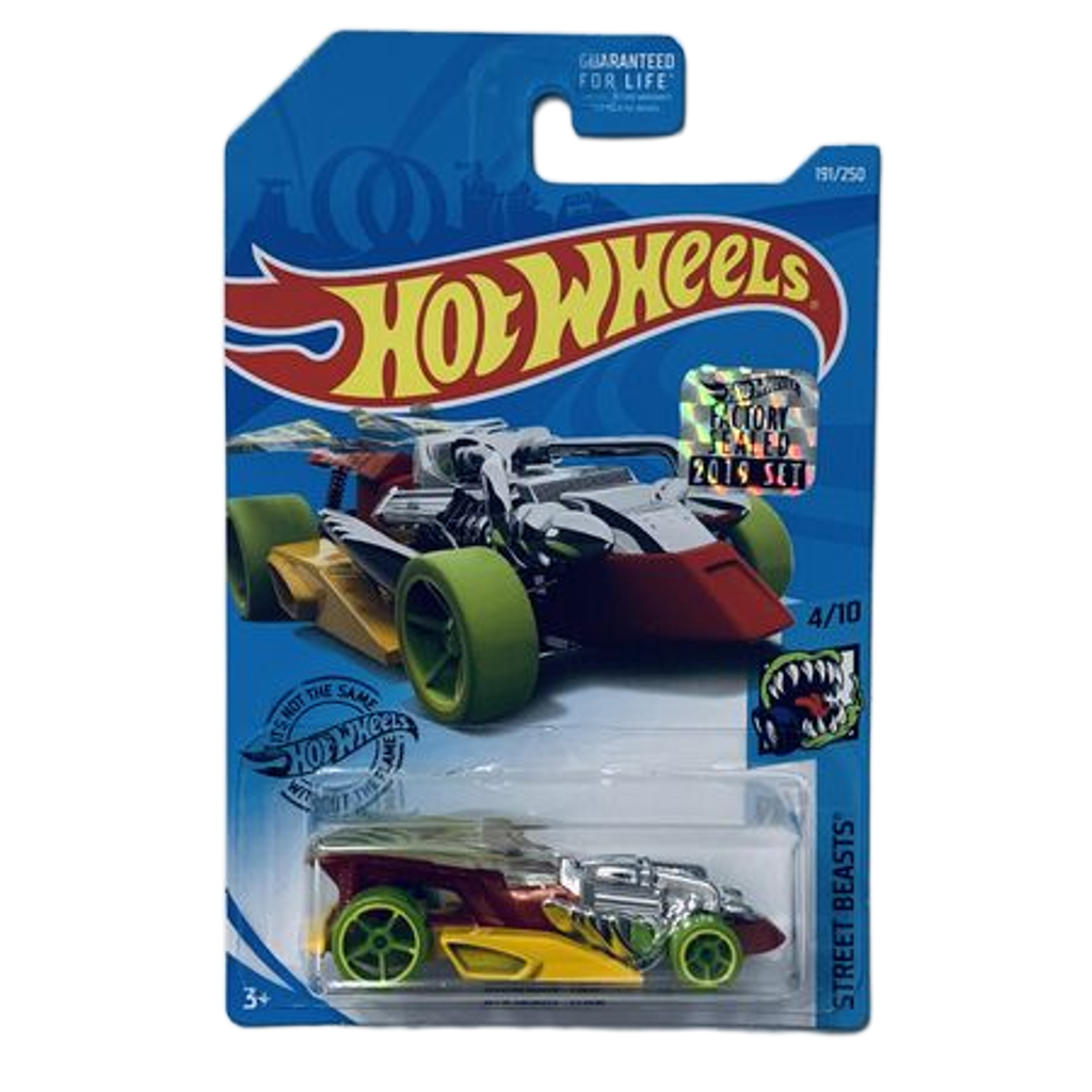 Hot Wheels 2019 Factory Set #191 Draggin' Tail - Red/Yellow