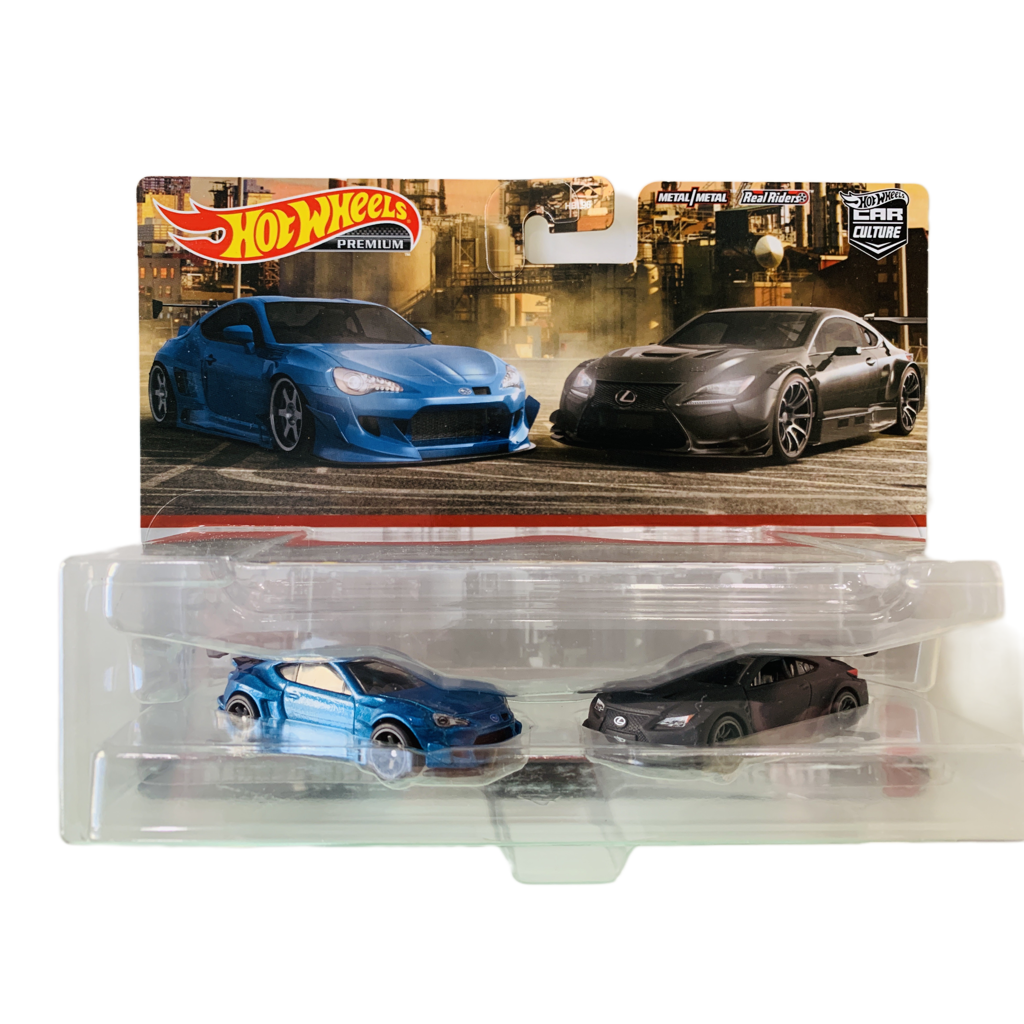 Hot Wheels Premium 2pk Pandem Subaru BRZ and Lexus RC F GT3