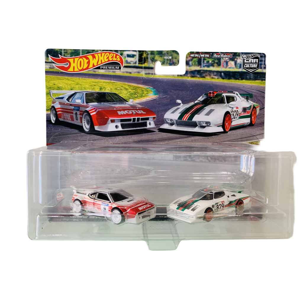 Hot Wheels Premium 2pk BMW M1 Procar and Lancia Stratos Group 5