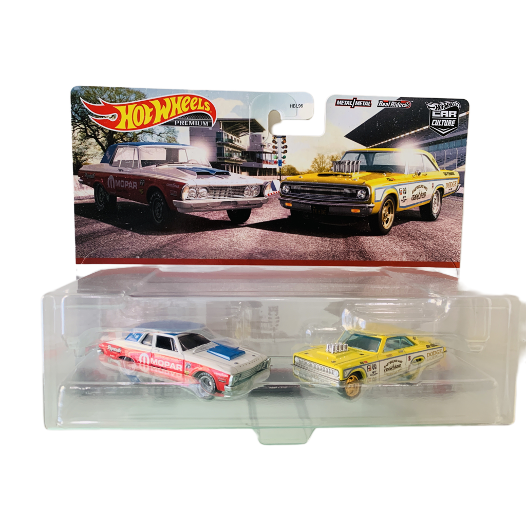 Hot Wheels Premium 2pk '63 Plymouth Belvedere 426 Wedge and '65 Dodge Coronet