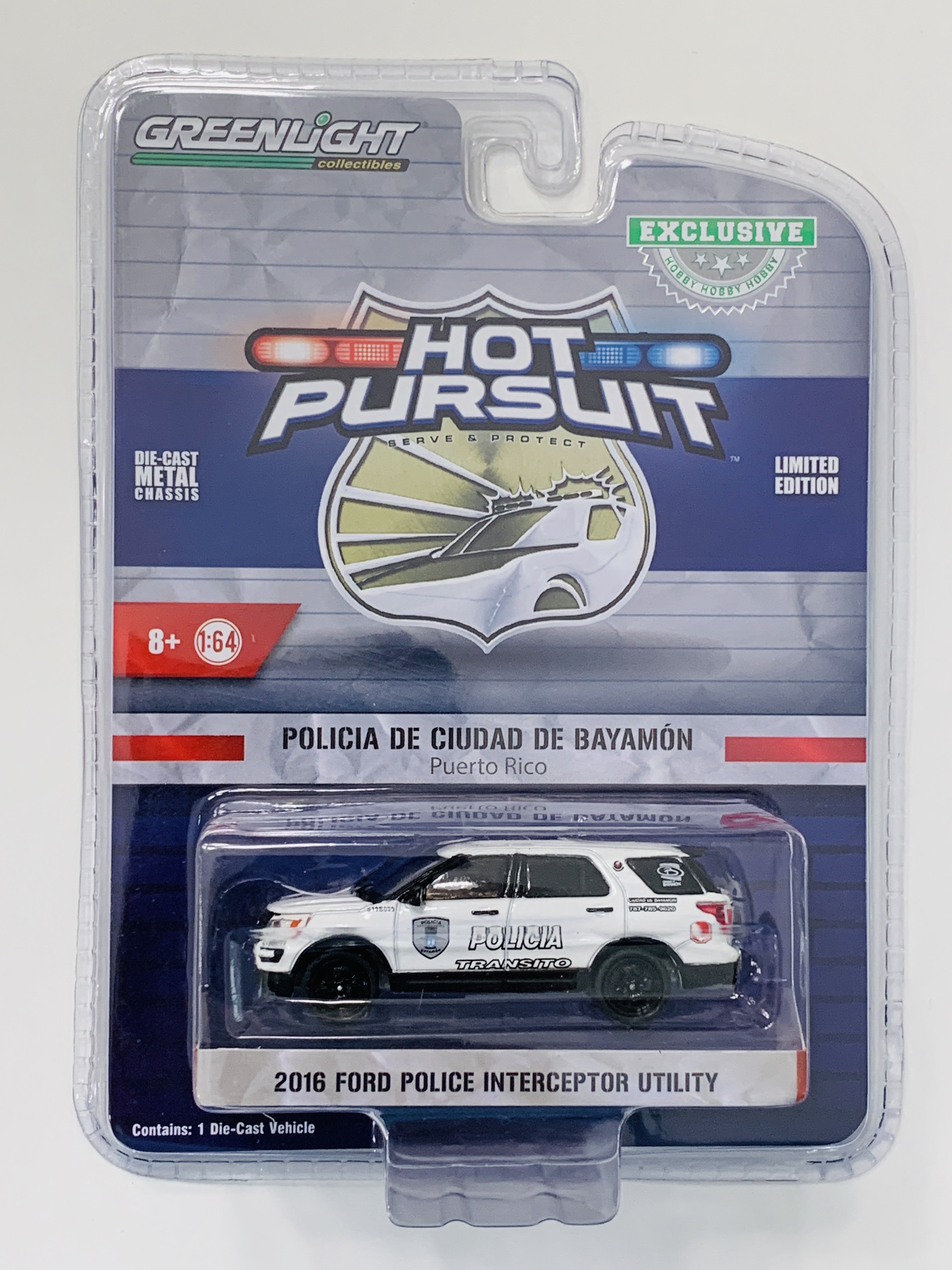 Greenlight Hot Pursuit Puerto Rico 2016 Ford Police Interceptor Utility