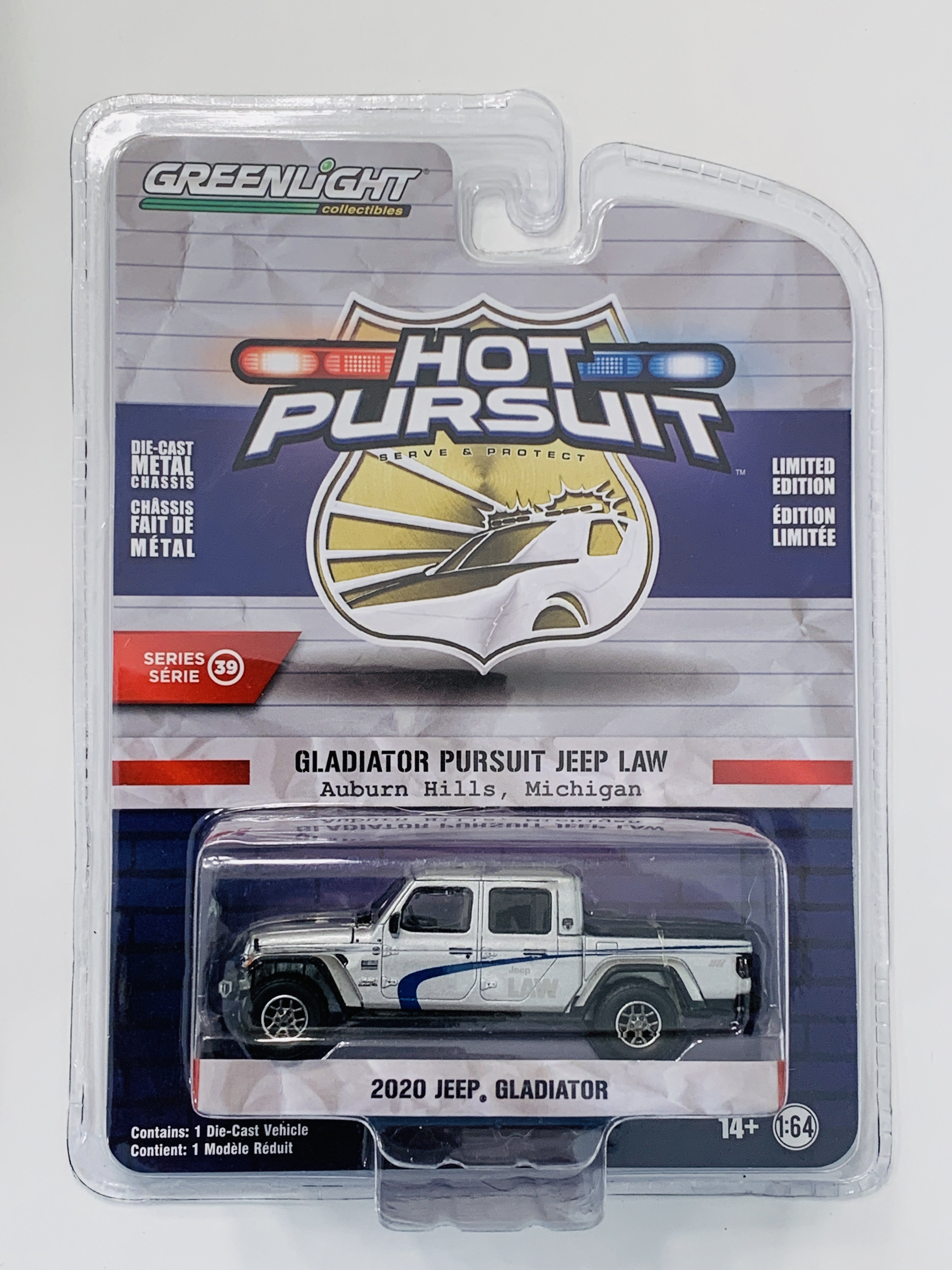 Greenlight Hot Pursuit 2020 Jeep Gladiator