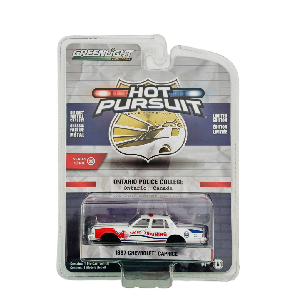 Greenlight Hot Pursuit Ontario Police College 1987 Chevrolet Caprice