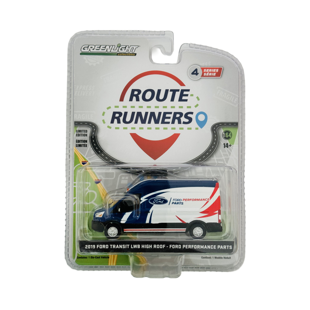 Greenlight Route Runners 2019 Ford Transit LWB Rood - Ford Performance Parts